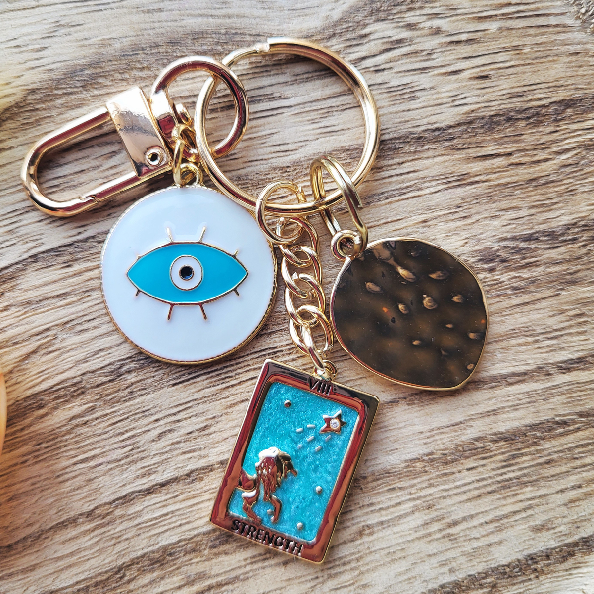 Inner Strength Bag Charm (Leo Strength Tarot Charm)
