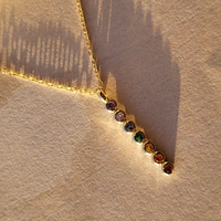 Alignment — 7 Stone Chakra Ritual Necklace | 14K Gold Over Sterling Silver