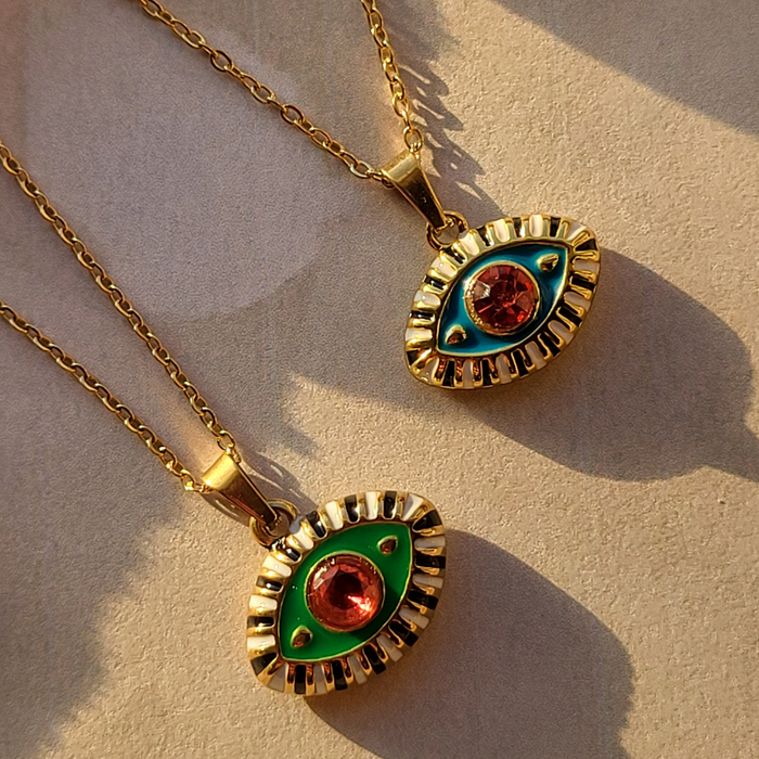 Evil Eye Pendant Charm & Necklace