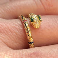 Eve Jeweled Snake Wrap Ring