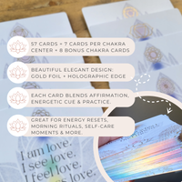 Aura Chakra Ritual Deck – Daily Affirmations & Energy Practices for Mind-Body Balance