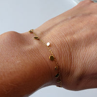 Dainty Boho Gold Coin Bracelet