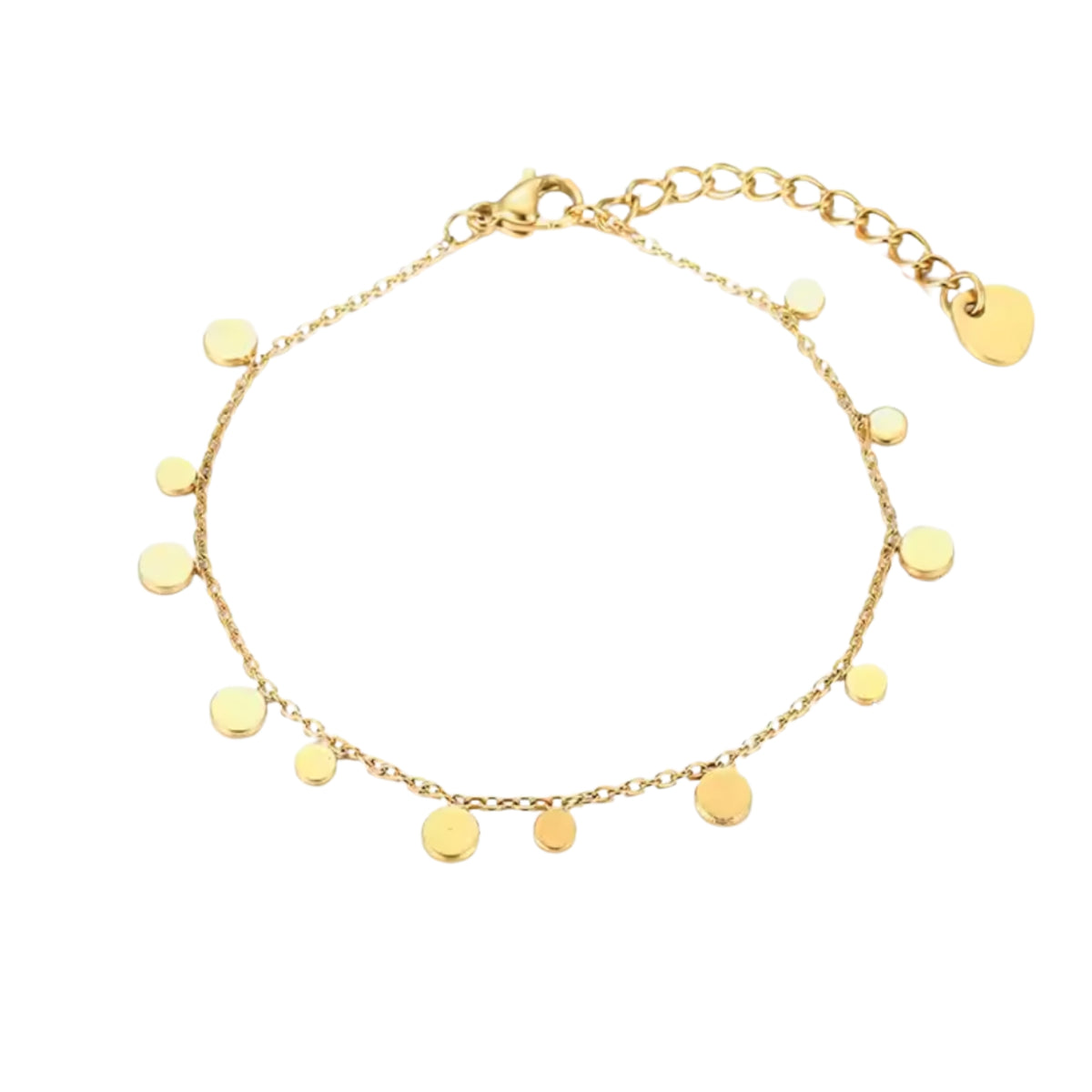 Dainty Boho Gold Coin Bracelet