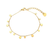 Dainty Boho Gold Coin Bracelet