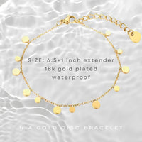 Dainty Boho Gold Coin Bracelet
