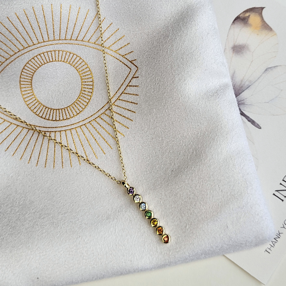 Alignment — 7 Stone Chakra Ritual Necklace | 14K Gold Over Sterling Silver