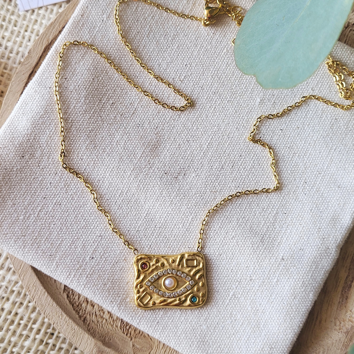 Evil Eye Pendant Zirconia Necklace