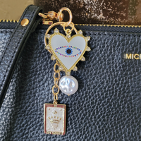 Divine Empress - Evil Eye & Tarot Card Keychain