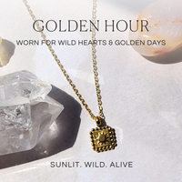 Sun Charm Necklace - Golden Hour