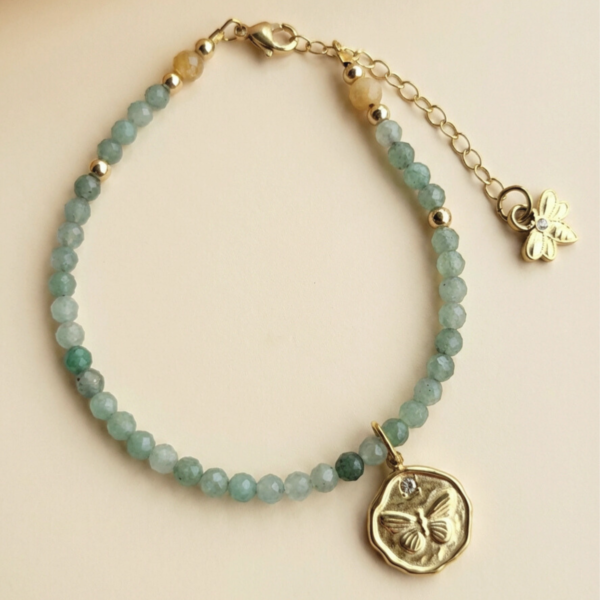 Anew — Bloom | Green Aventurine Butterfly Spring Ritual Bracelet - Growth & Abundance