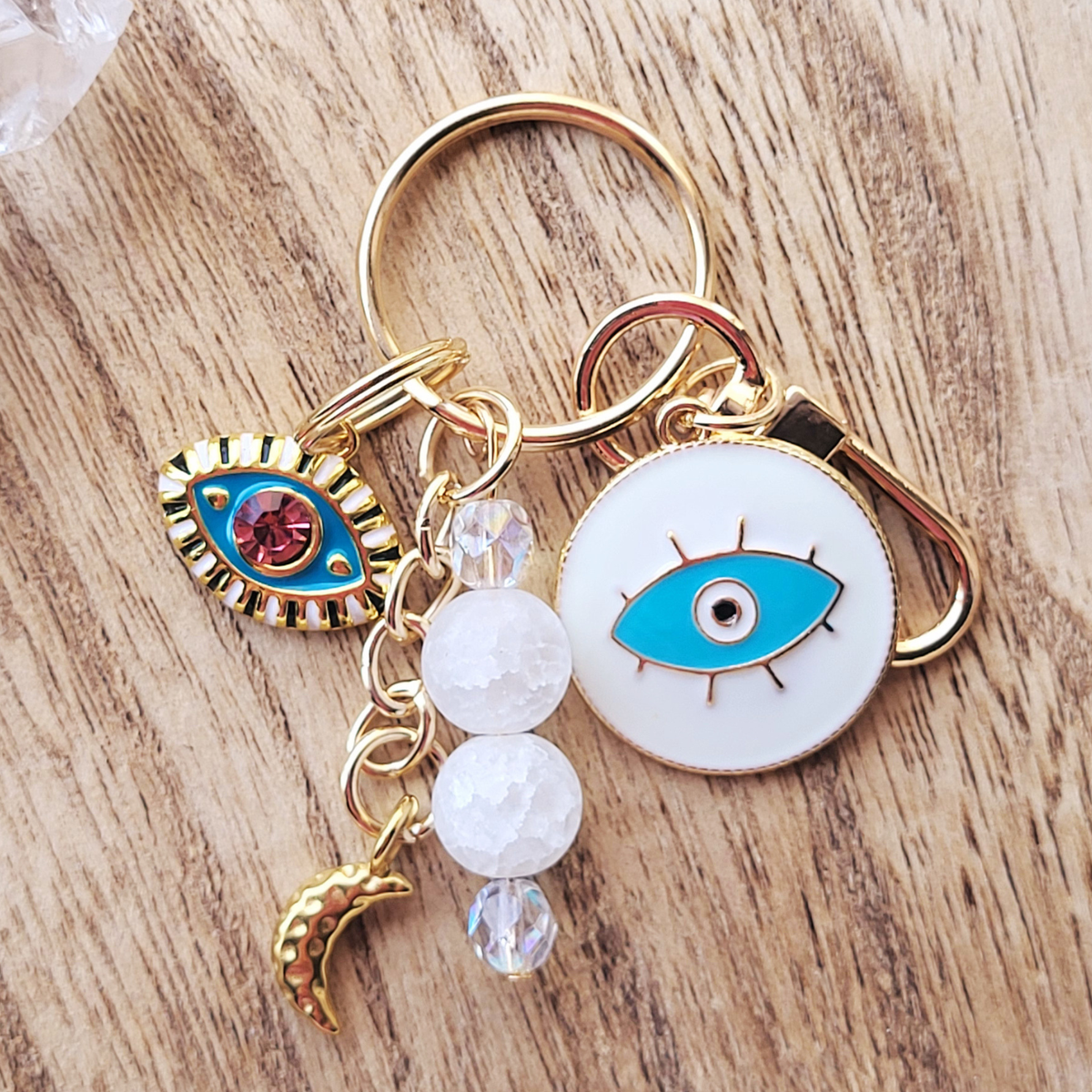 Inner Knowing Moon Evil Eye Bag Charm