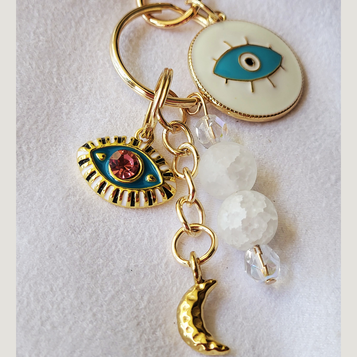 Inner Knowing Moon Evil Eye Bag Charm