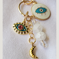Inner Knowing Moon Evil Eye Bag Charm