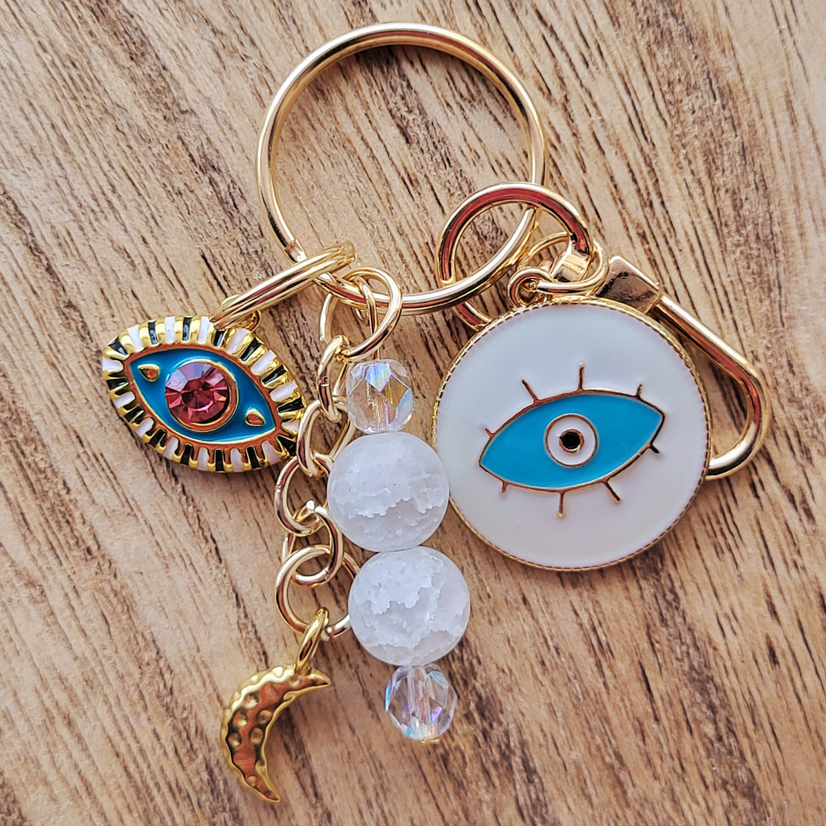 Inner Knowing Moon Evil Eye Bag Charm
