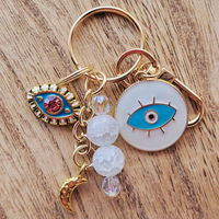 Inner Knowing Moon Evil Eye Bag Charm