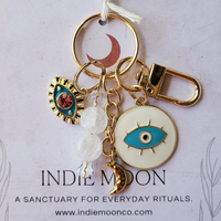 Inner Knowing Moon Evil Eye Bag Charm