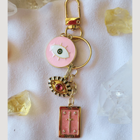 Pink Justice Bag Charm Clip