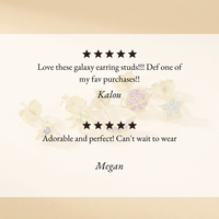 Cosmic dainty stud earrings: Mix set of 5: 925 STERLING SILVER