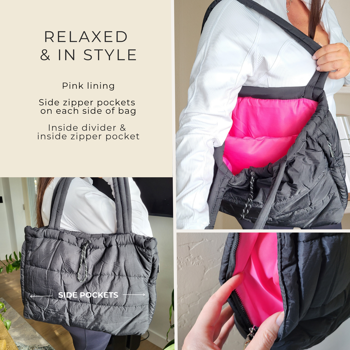 PUFFER SOFT RELAXED LARGE TOTE