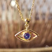 Amara Evil Eye Charm Necklace: Removable Charm Necklace