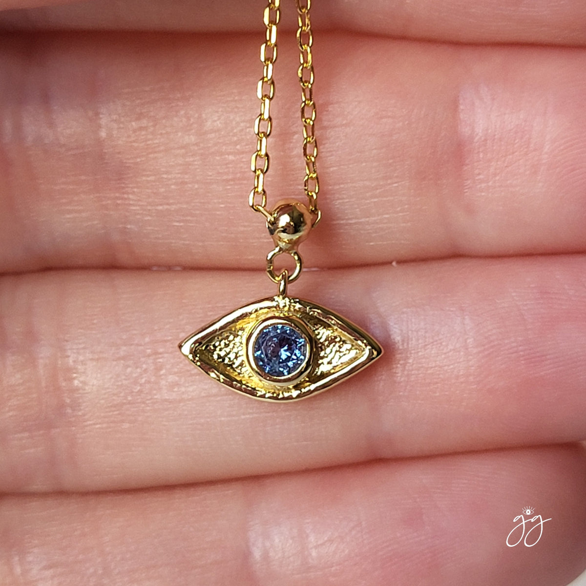 Amara Evil Eye Charm Necklace: Removable Charm Necklace