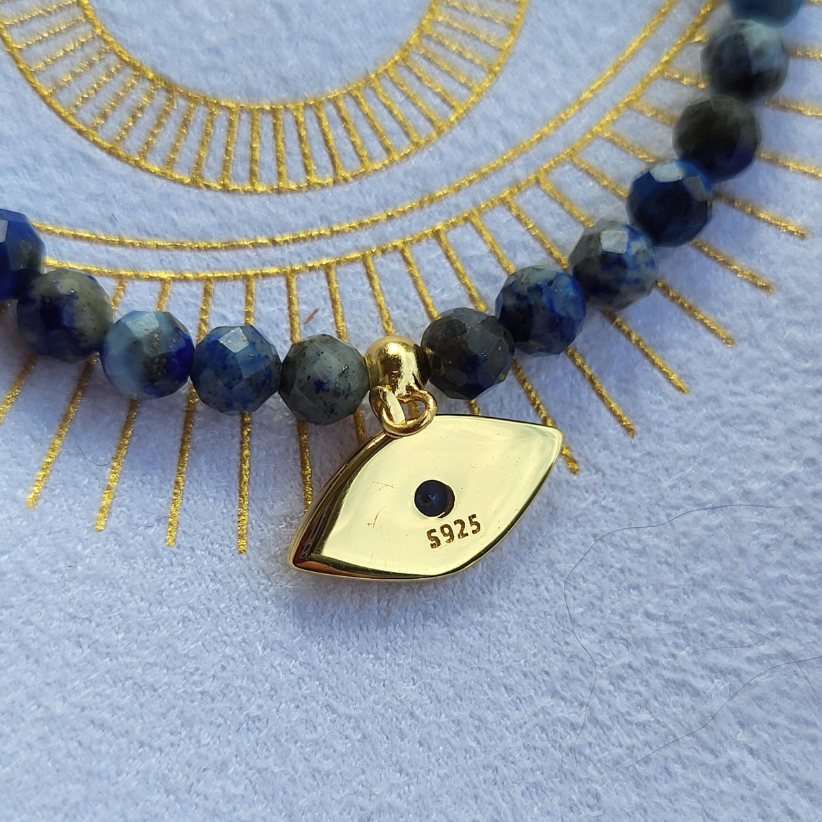 Expression — Protect Ritual Bracelet | Lapis Lazuli & Labradorite | Gold Filled Evil Eye Bracelet