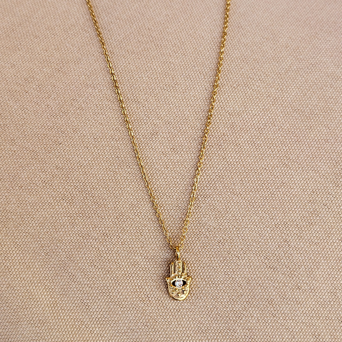 Hamsa Hand Charm Necklace