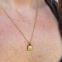 Sun Charm Necklace - Golden Hour
