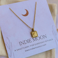 Sun Charm Necklace - Golden Hour