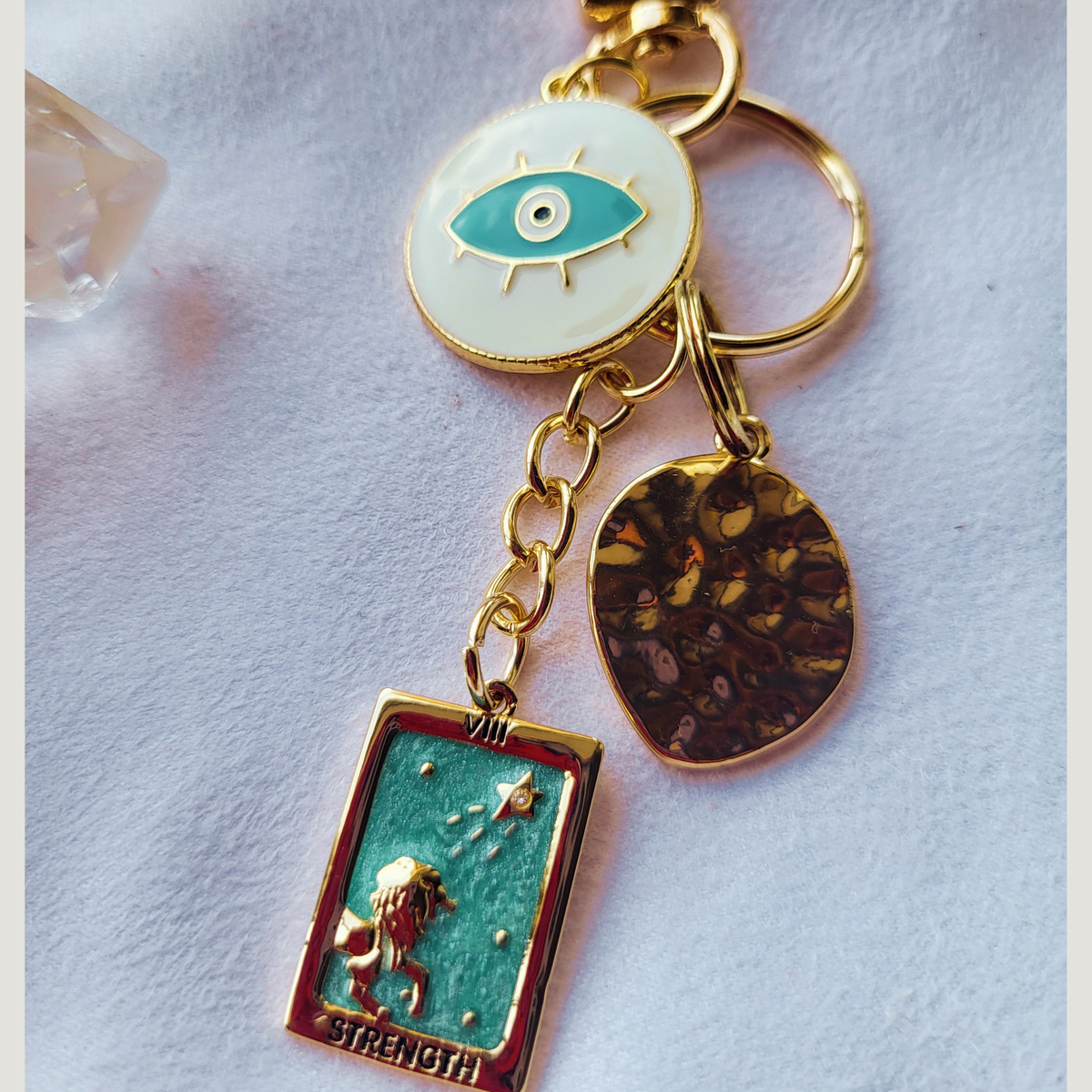 Inner Strength Bag Charm (Leo Strength Tarot Charm)