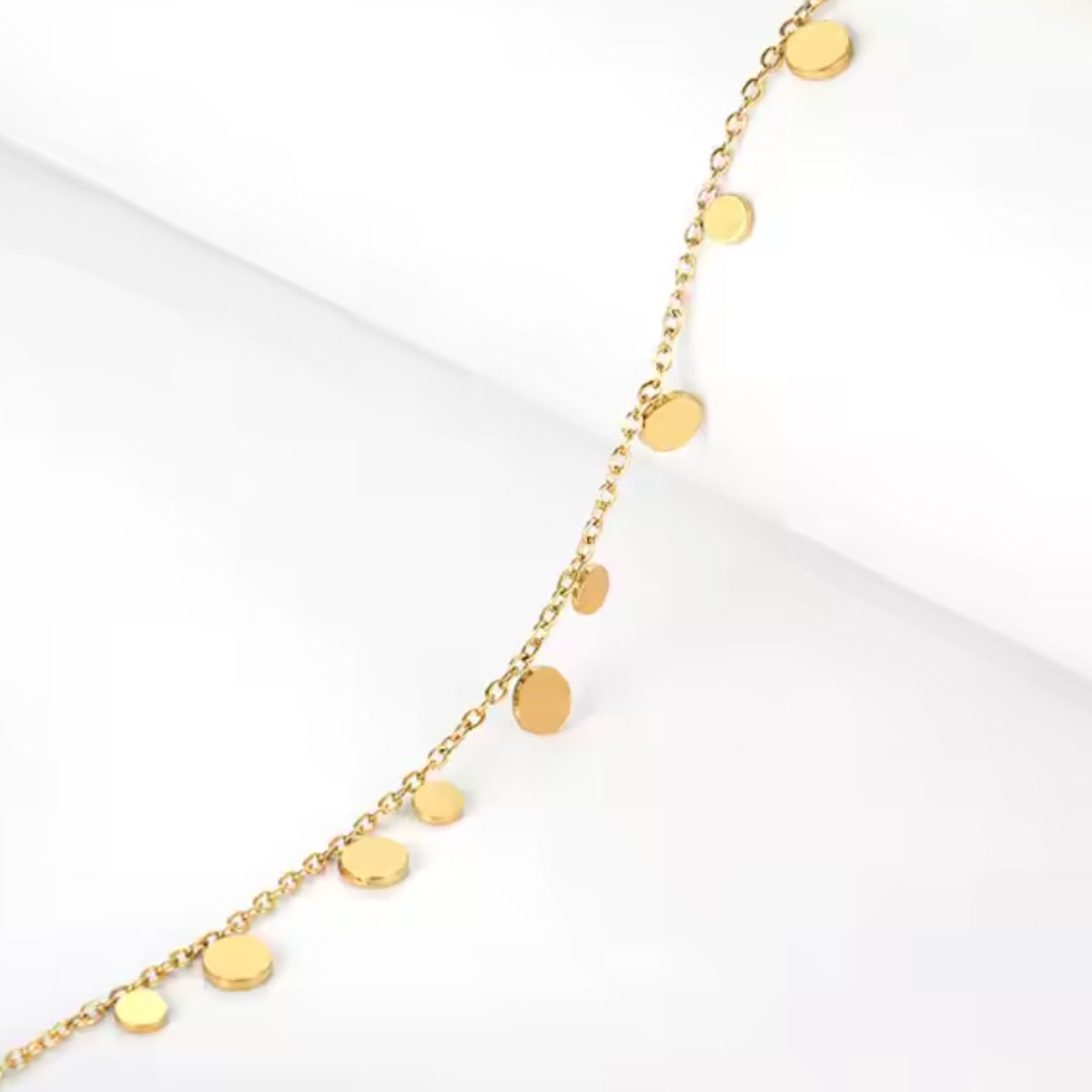 Dainty Boho Gold Coin Bracelet