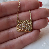 Evil Eye Pendant Zirconia Necklace