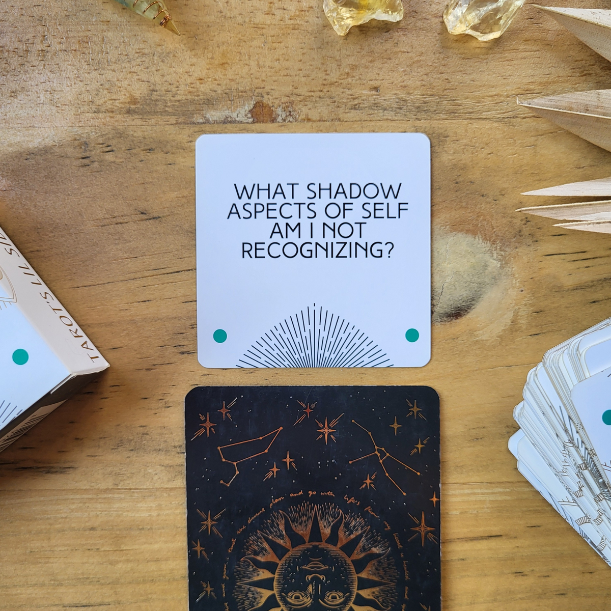 Tarot’s Lil Sidekick – 82-Card Tarot Spread Deck | Intuitive Reading Prompts for All Levels