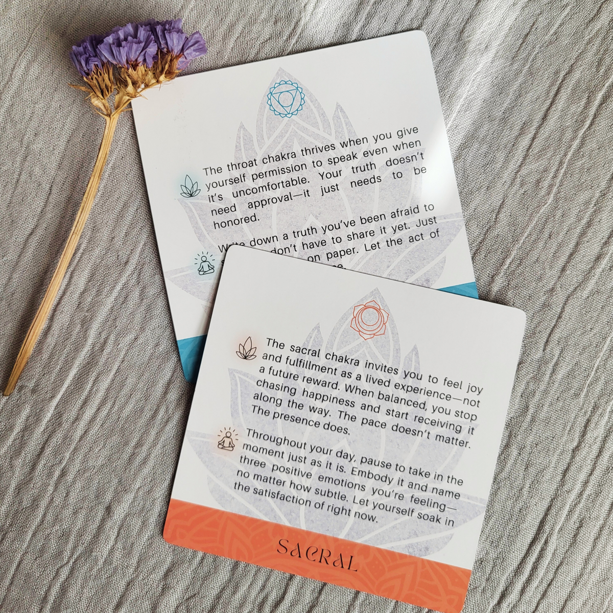 Aura Chakra Ritual Deck – Daily Affirmations & Energy Practices for Mind-Body Balance