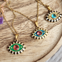 Evil Eye Pendant Charm & Necklace - 25% off sale