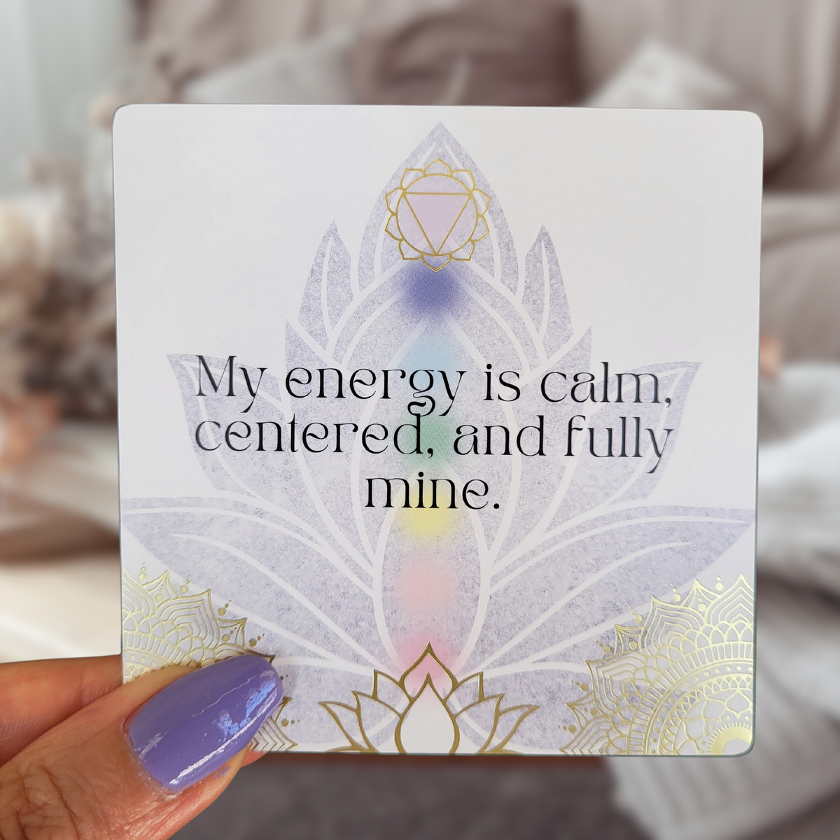 Aura Chakra Ritual Deck – Daily Affirmations & Energy Practices for Mind-Body Balance