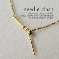 Amara Evil Eye Charm Necklace: Removable Charm Necklace