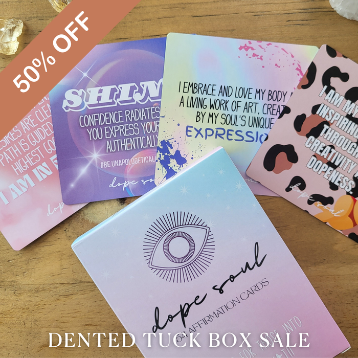 DENT BOX- DOPE SOUL AFFIRMATIONS -50% discount in cart