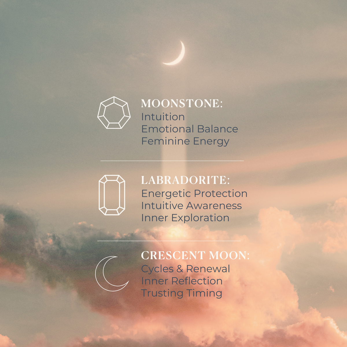 LUNA Moonstone & Labradorite Bracelet | Moon Wisdom Ritual Jewelry