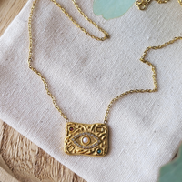 Evil Eye Pendant Zirconia Necklace