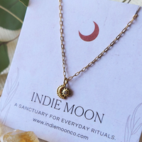 Indie Star Charm Necklace - Moon & Star