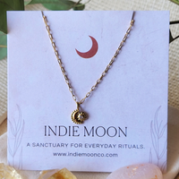 Indie Star Charm Necklace - Moon & Star
