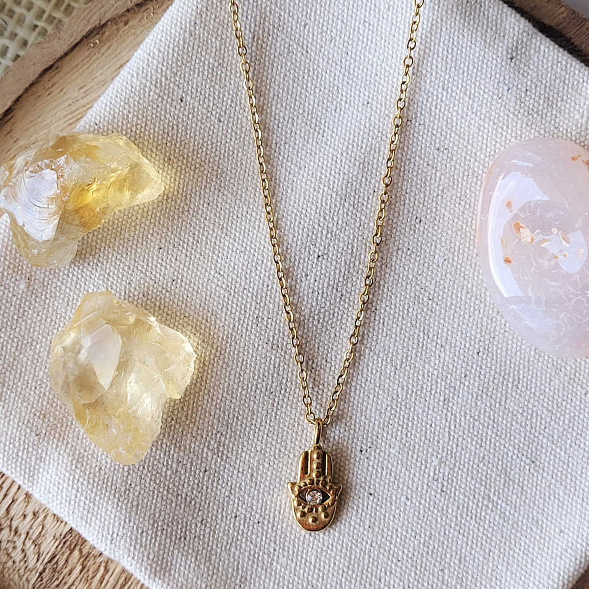 Hamsa Hand Charm Necklace