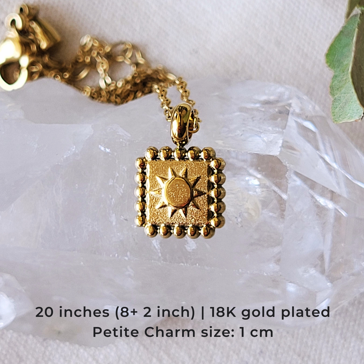 Sun Charm Necklace - Golden Hour