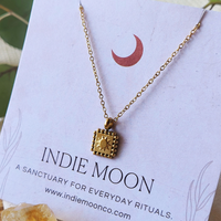 Sun Charm Necklace - Golden Hour