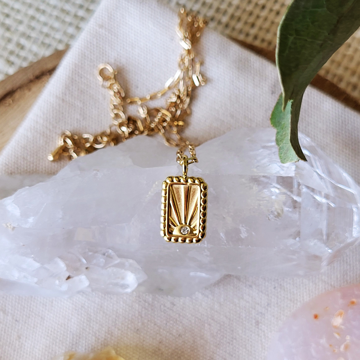 Sun Charm Necklace - Sunlit Soul