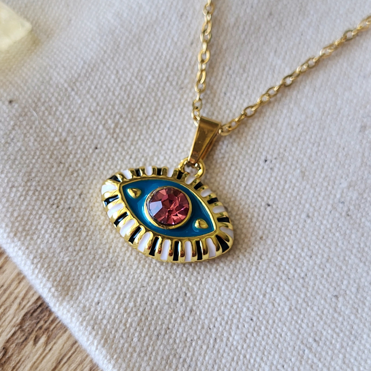 Evil Eye Pendant Charm & Necklace