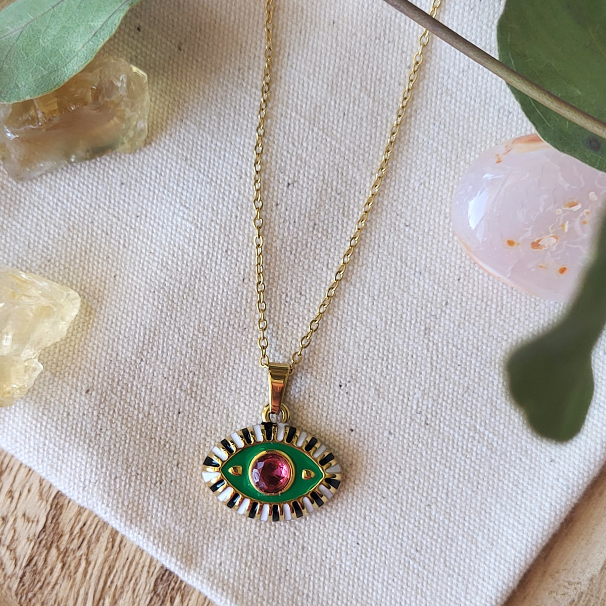 Evil Eye Pendant Charm & Necklace