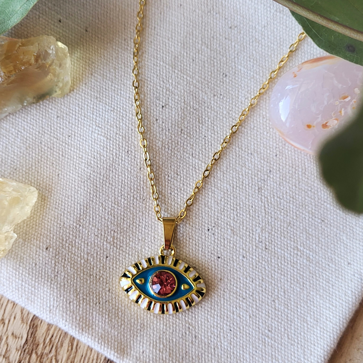 Evil Eye Pendant Charm & Necklace