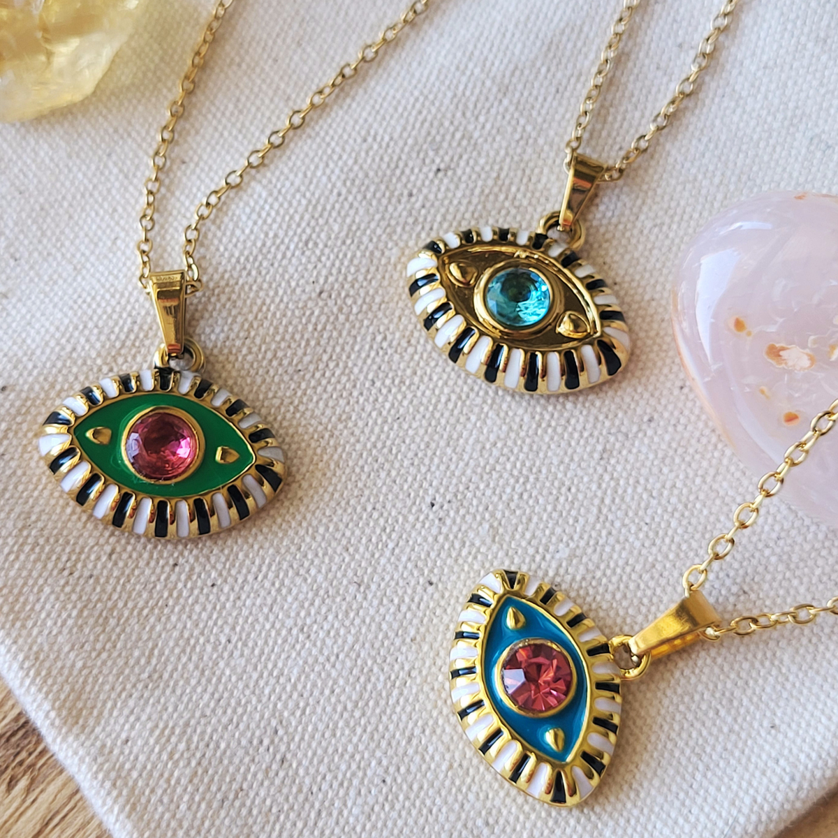 Evil Eye Pendant Charm & Necklace